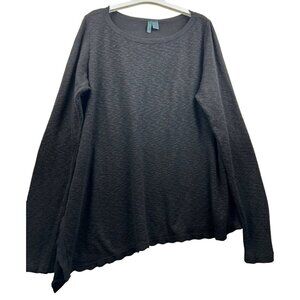 Anthropologie Left Of Center Blk Asymmetrical Avant-Garde Inspired Hem